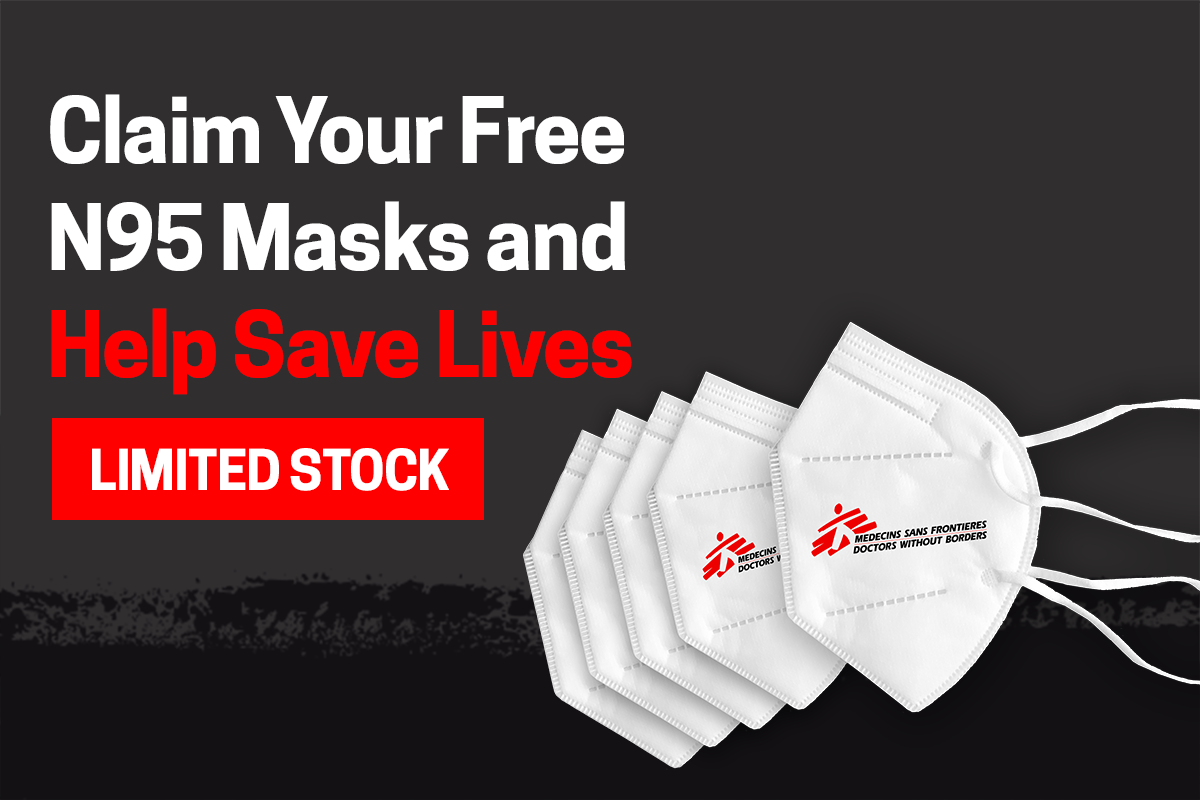 Claim your free MSF N95 masks and help save lives
